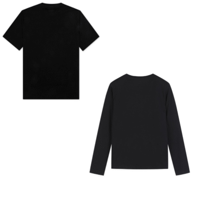 Kaos Hitam Lengan Pendek / Panjang